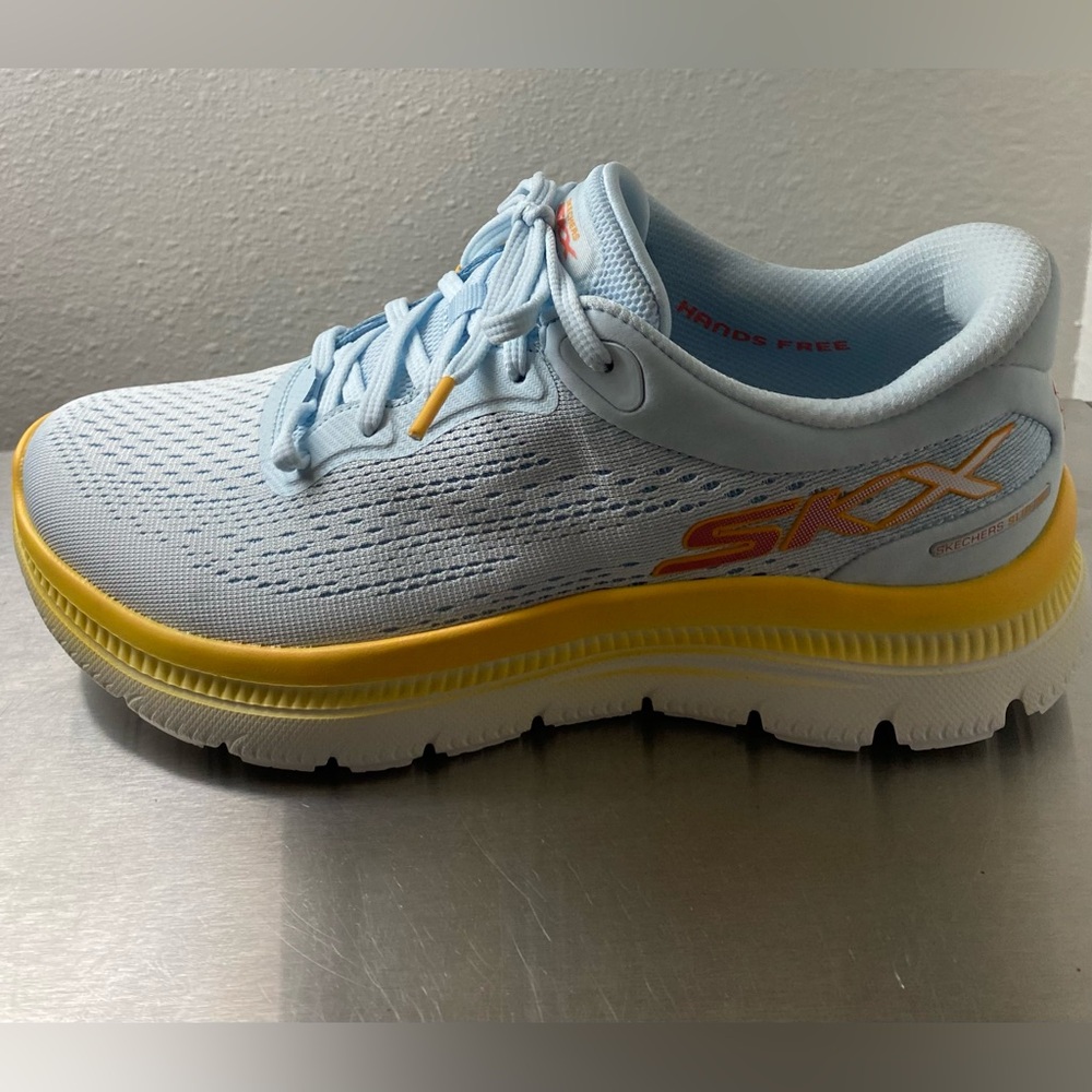 SKECHERS… WOMENS SUMMIT PLUS
BLUE AND YELLOW SNEAKERS - Picture 6 of 16